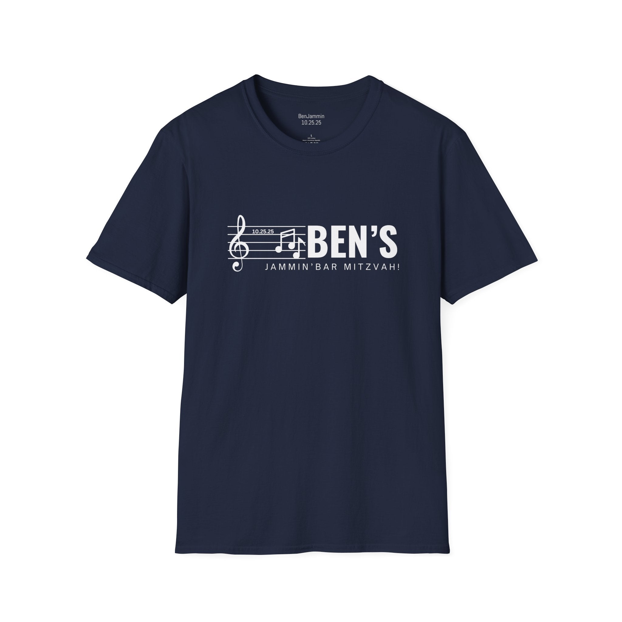 Custom Bar Mitzvah (Ben) Unisex Softstyle T-Shirt