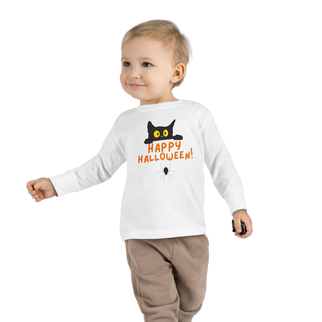 Halloween Tee for Halloween Cat and Spider T Shirt for Halloween T-Shirt Toddler Halloween Shirt