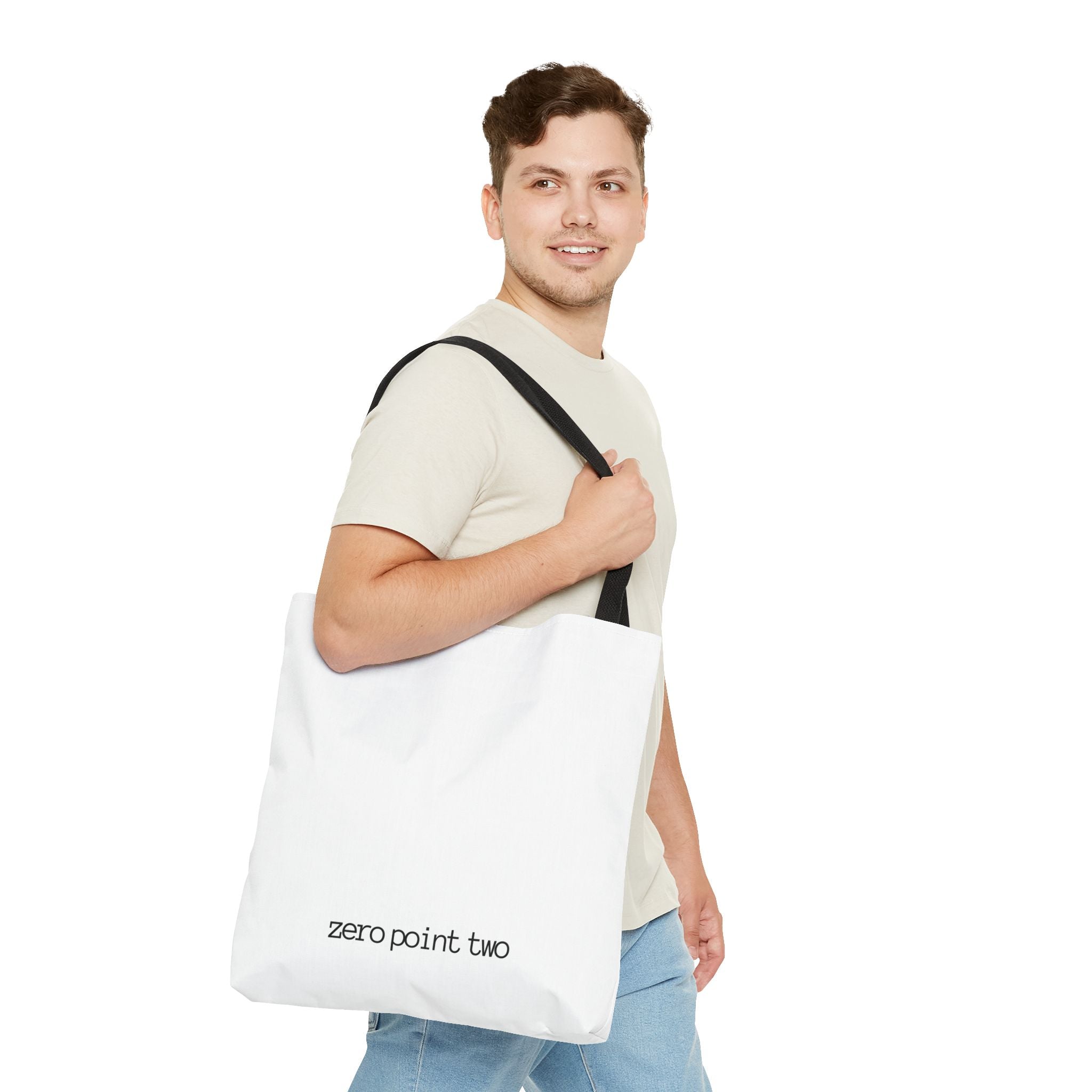 Zero Point Two Large Tote Bag Jewish Identity Tote Bag | Eco-Friendly Bag
