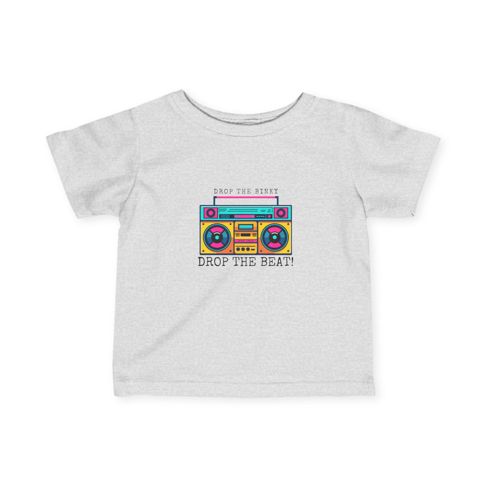 Retro Boombox Infant Tee - Perfect for Music Lovers, Baby Shower Gift, Playful Baby Outfit, Summer Fun, Drop the Beat!