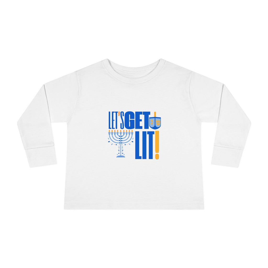 Toddler Hanukkah Shirt, Hanukkah Long Sleeve Tee, Chanukah Shirt for Toddler