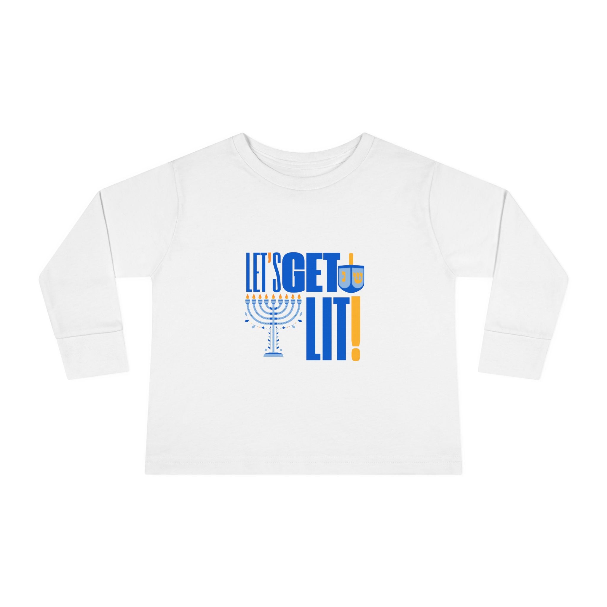 Toddler Hanukkah Shirt, Hanukkah Long Sleeve Tee, Chanukah Shirt for Toddler
