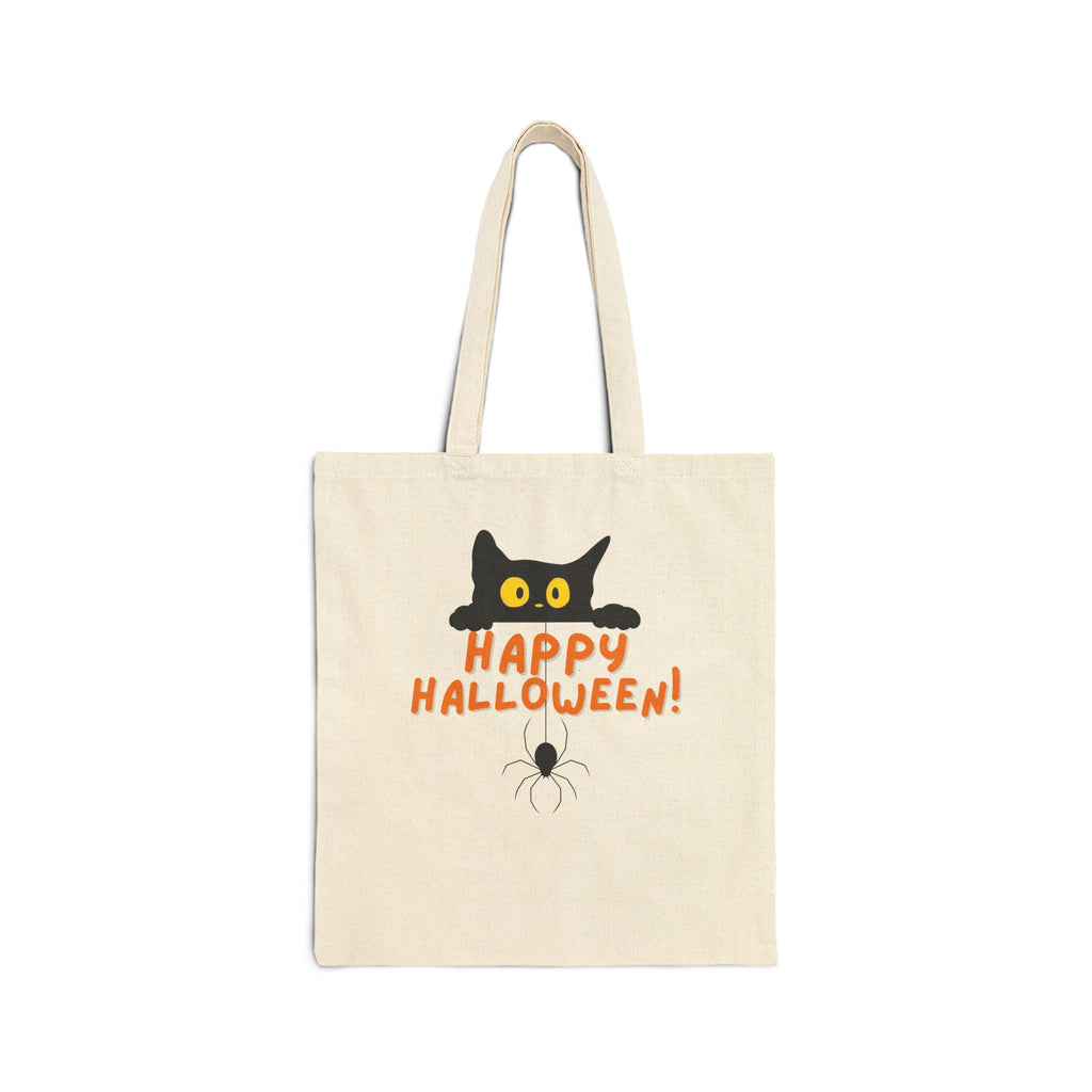 Halloween Trick or Treating Bag for Candy on Halloween for Trick or Treating Candy Cotton Canvas Tote Bag