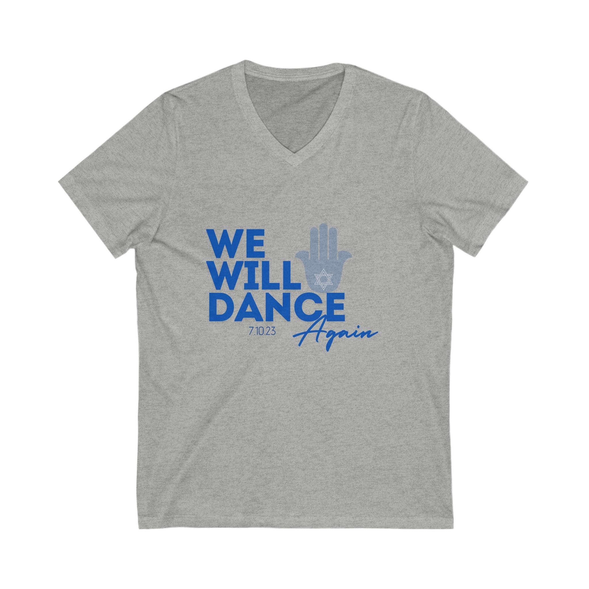 We Will Dance Again Jersey Short Sleeve V-Neck Tee