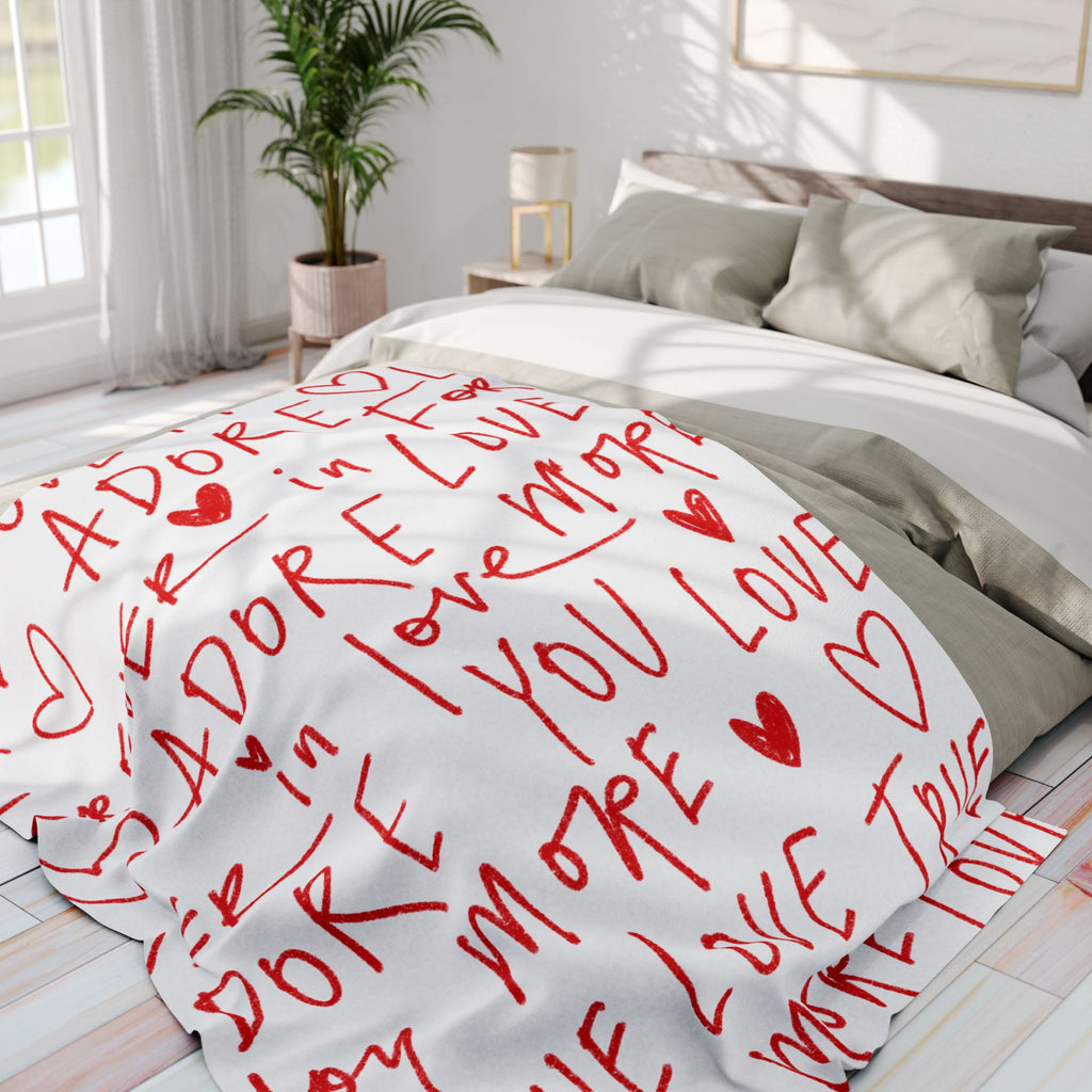 Valentine's Fleece Blanket Soft Cozy Valentine's Blanket