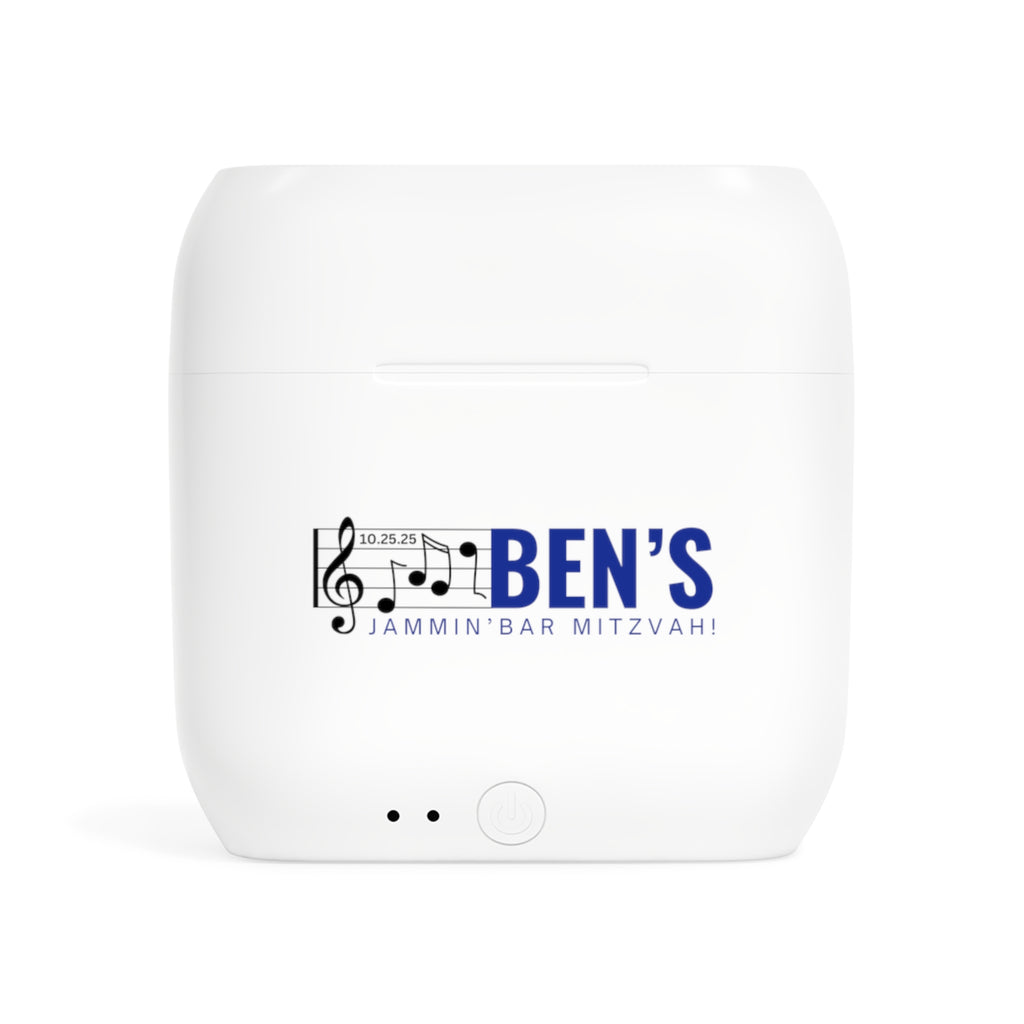 Custom Bar MItzvah Gift Essos Wireless Earbuds Custom for Ben