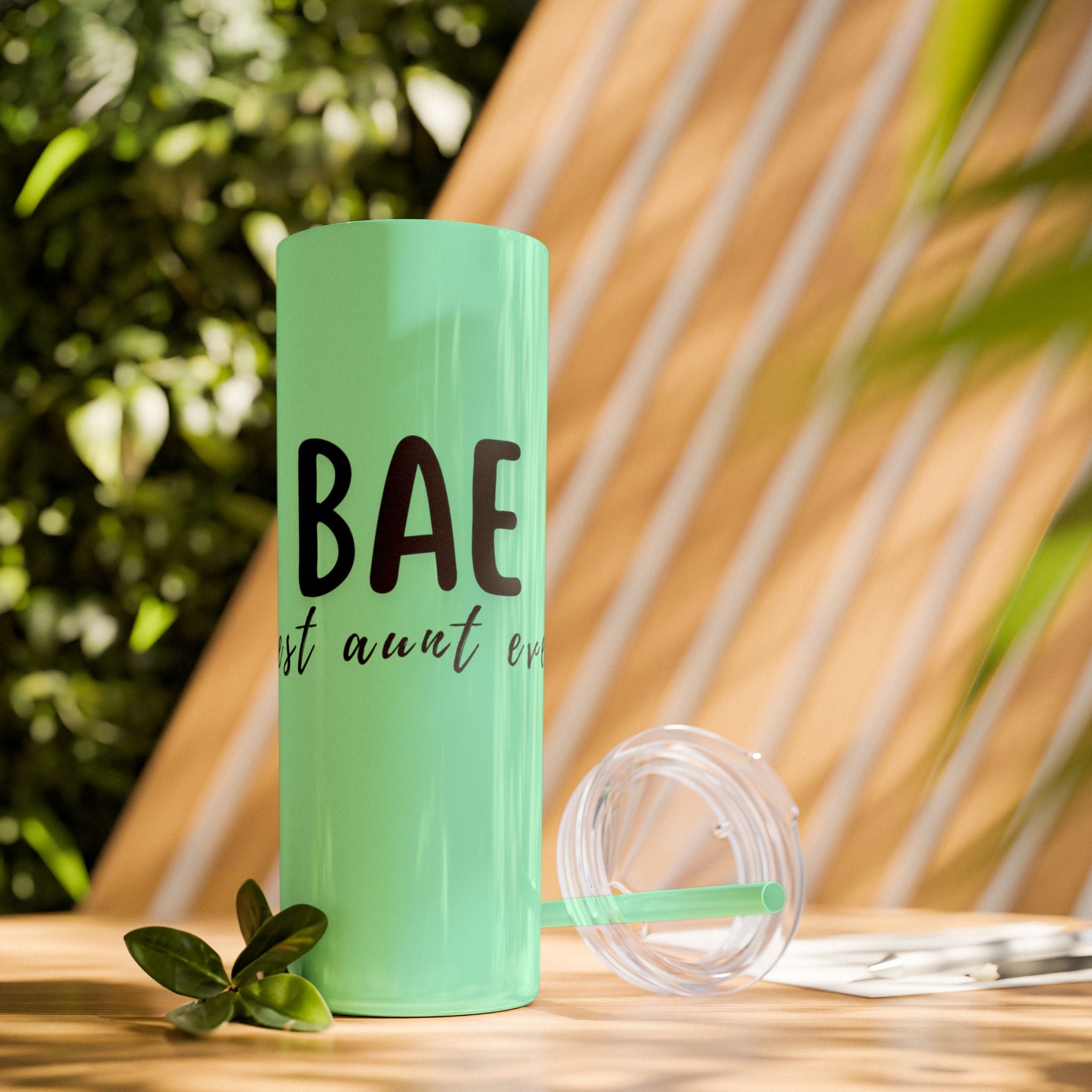 BAE Best Aunt Ever Skinny Tumbler with Straw, 20oz more colors