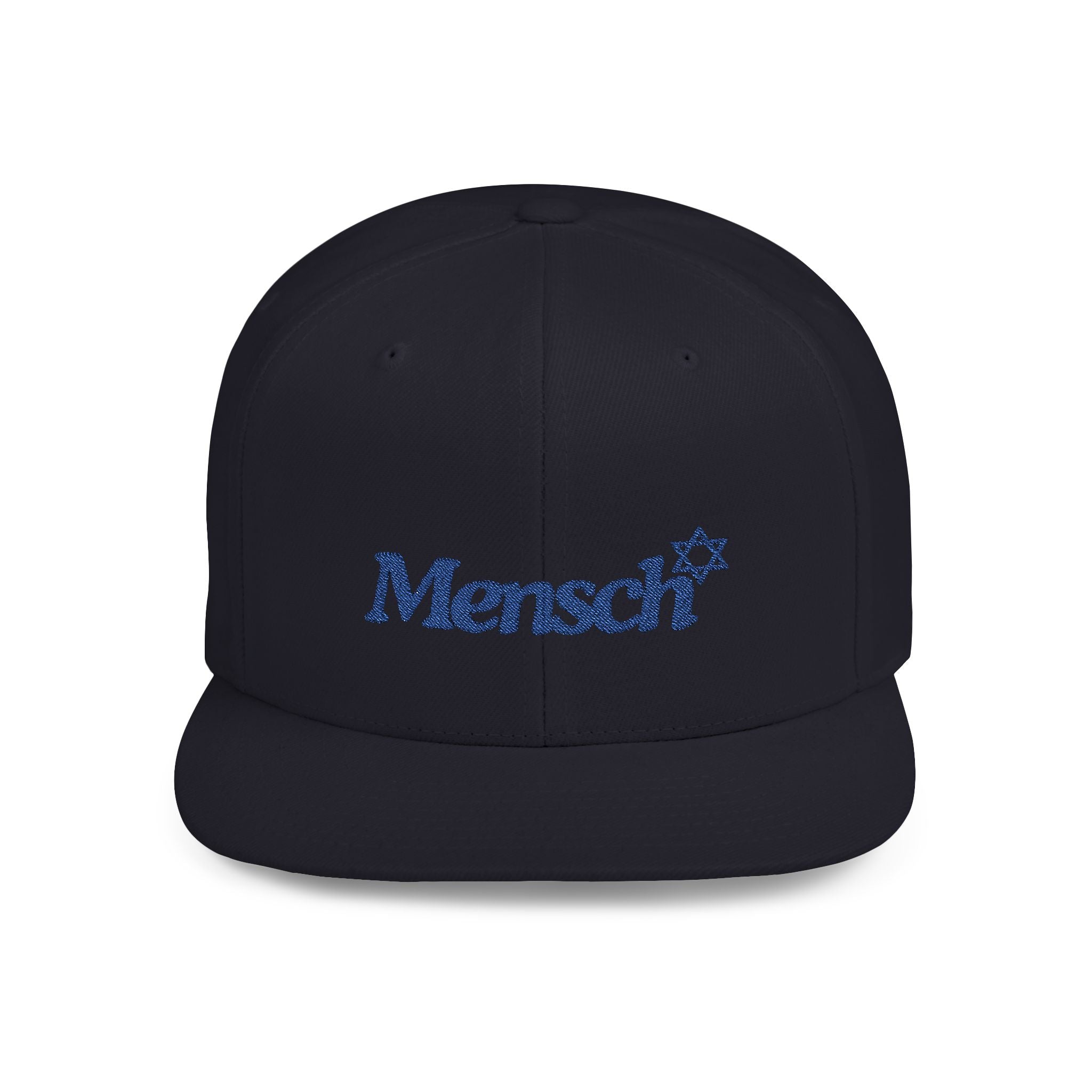 Mencsh Hat Jewish Gift for Mensch the Flat Bill Snapback Hat is the perfect gift