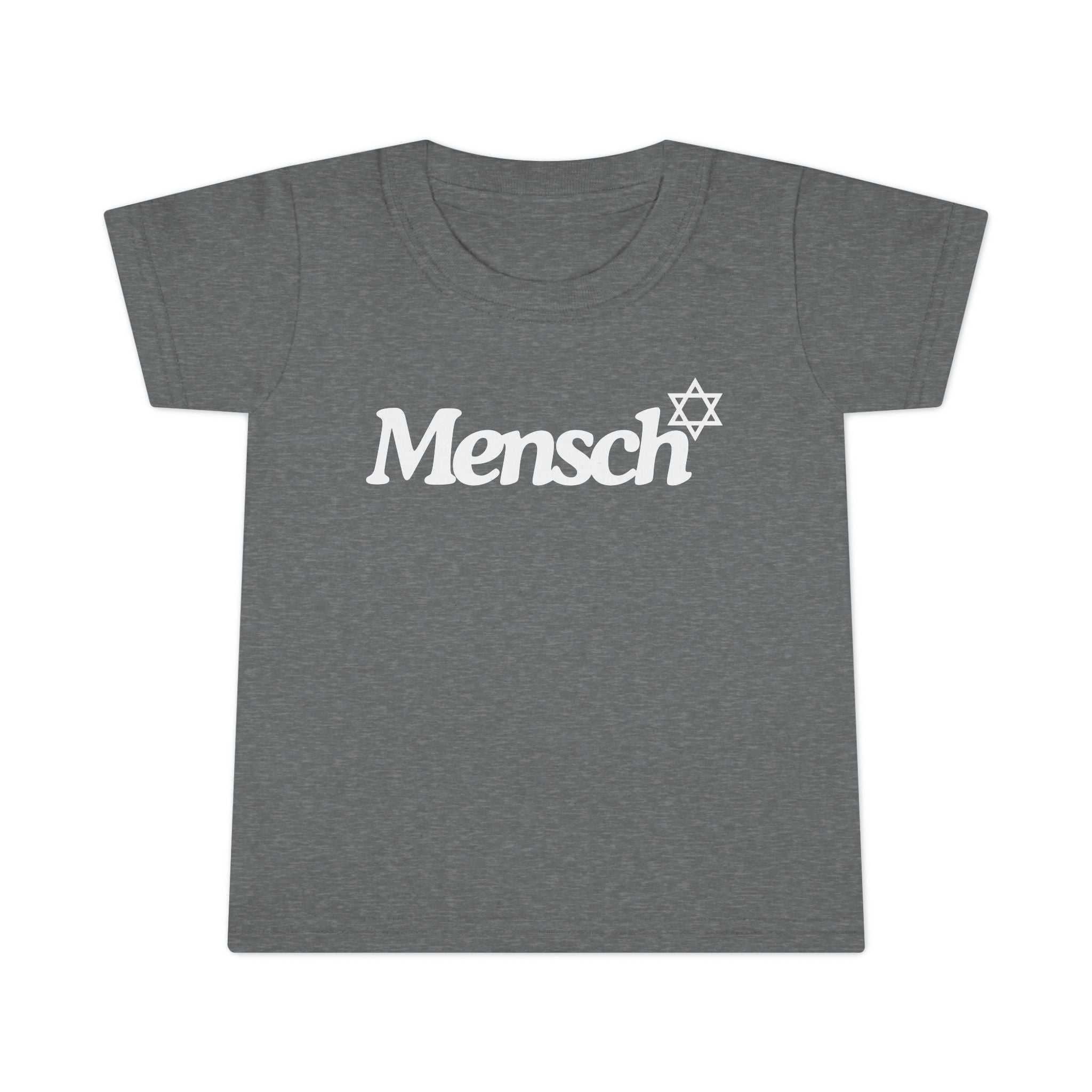 Toddler Mensch T-Shirt Jewish Kids Tee Yiddish Fun Playtime Shirt Jewish Toddler Gifts