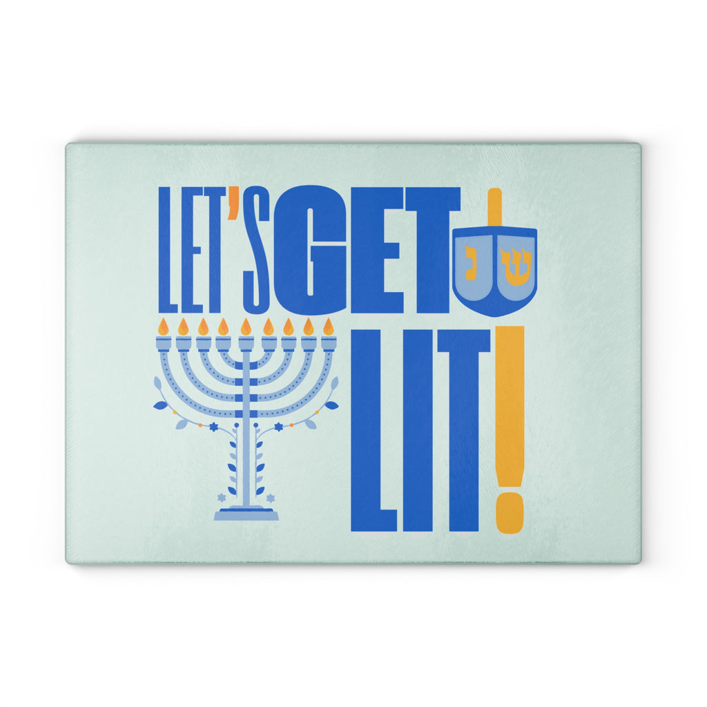 Menorah Wax Dripping Tray, Glass Board for Menorah Hanukiah Wax, Wax Tray for Chanukiah