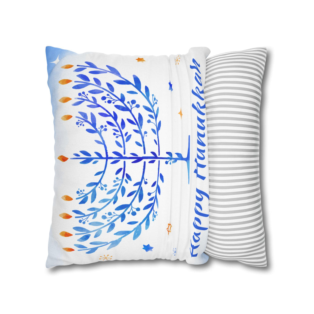 Hanukkah Square Pillowcase Hanukkah Decor Pillow Covers 18 x 18