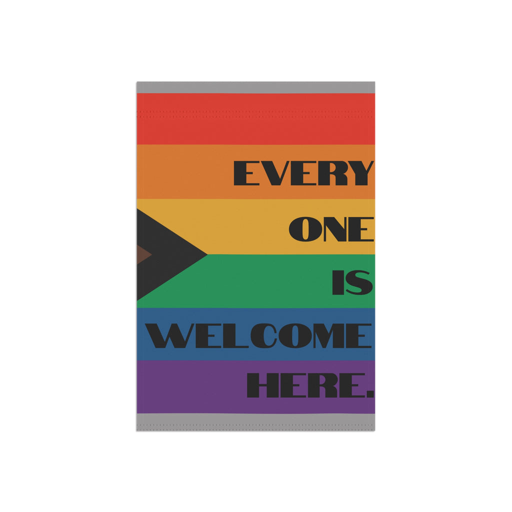 Welcome FLag 12 x 18 Everyone is Welcome Here Flag LGBTQIA+ All are welcome Liberal Flag