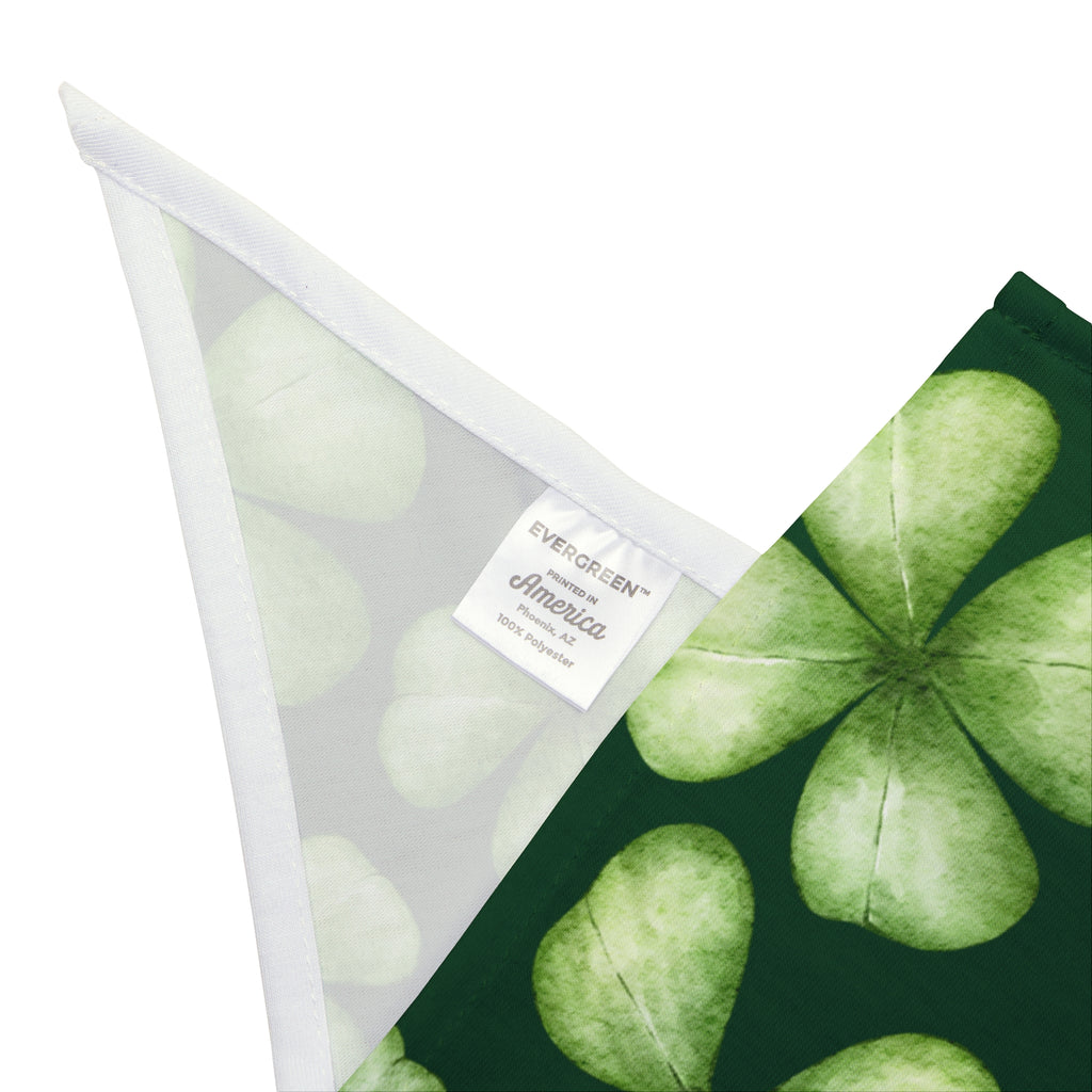 Irish Pet Bandana Shamrock Dog Bandana St. Patrick's Dog Bandana