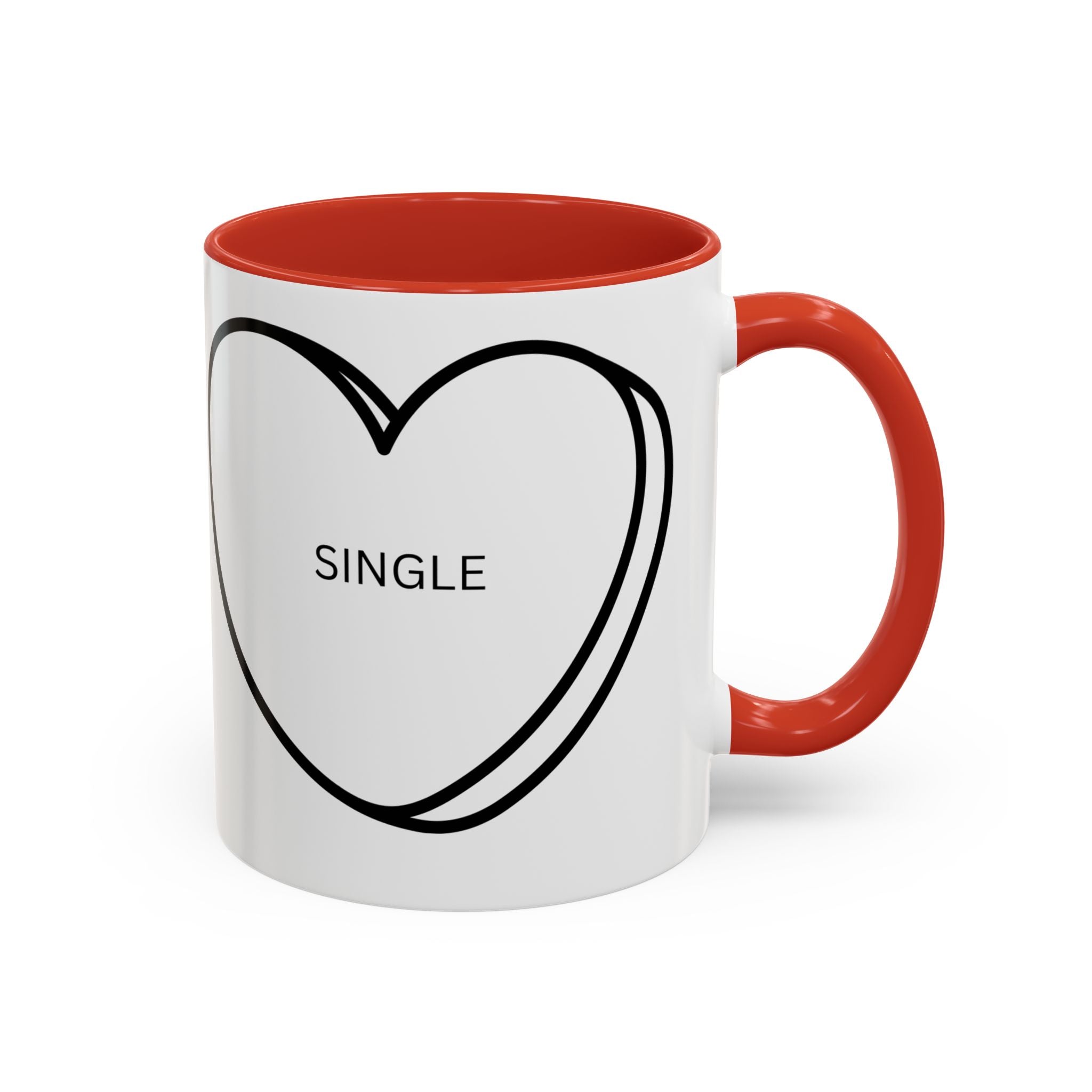 Coffee Mug, Single on Valentine's Mug, Candy Heart Mug, Amazon Prime Mug, Valentine's Day Mug, Gift for Single Friend