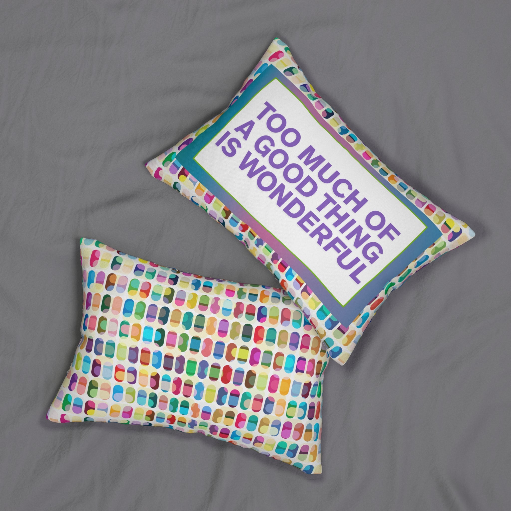 Too Much Of A Good Thing Is Wonderful Deocrative Pillow Funny Decorative Pillow Furbish Inspired