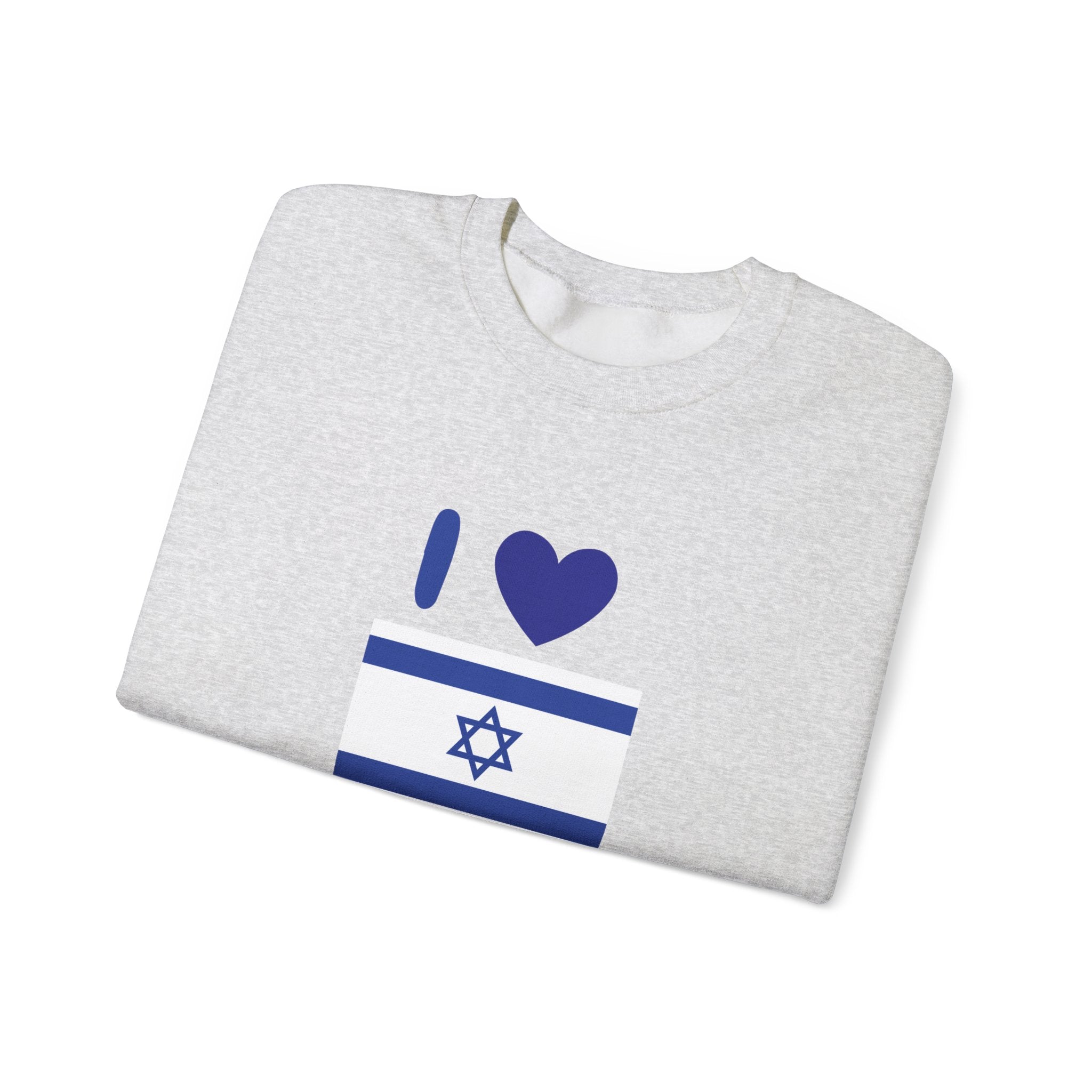I Love Israel Unisex Heavy Blend™ Crewneck Sweatshirt