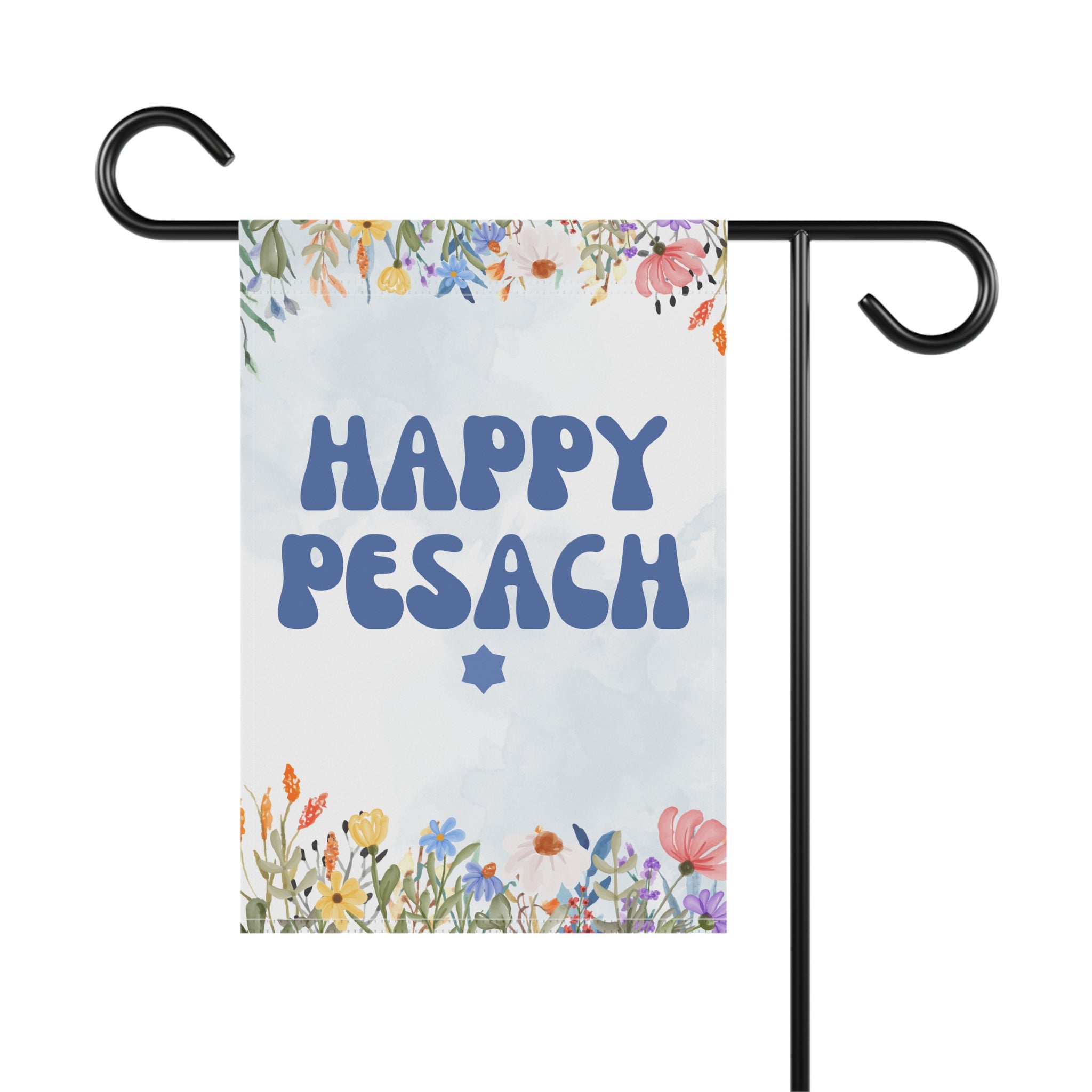 Passover Garden Flag, Chag Sameach Spring House Banner, Happy Passover Jewish Flag, 2 sizes, Jewish Holiday Decor, Passover Decorations