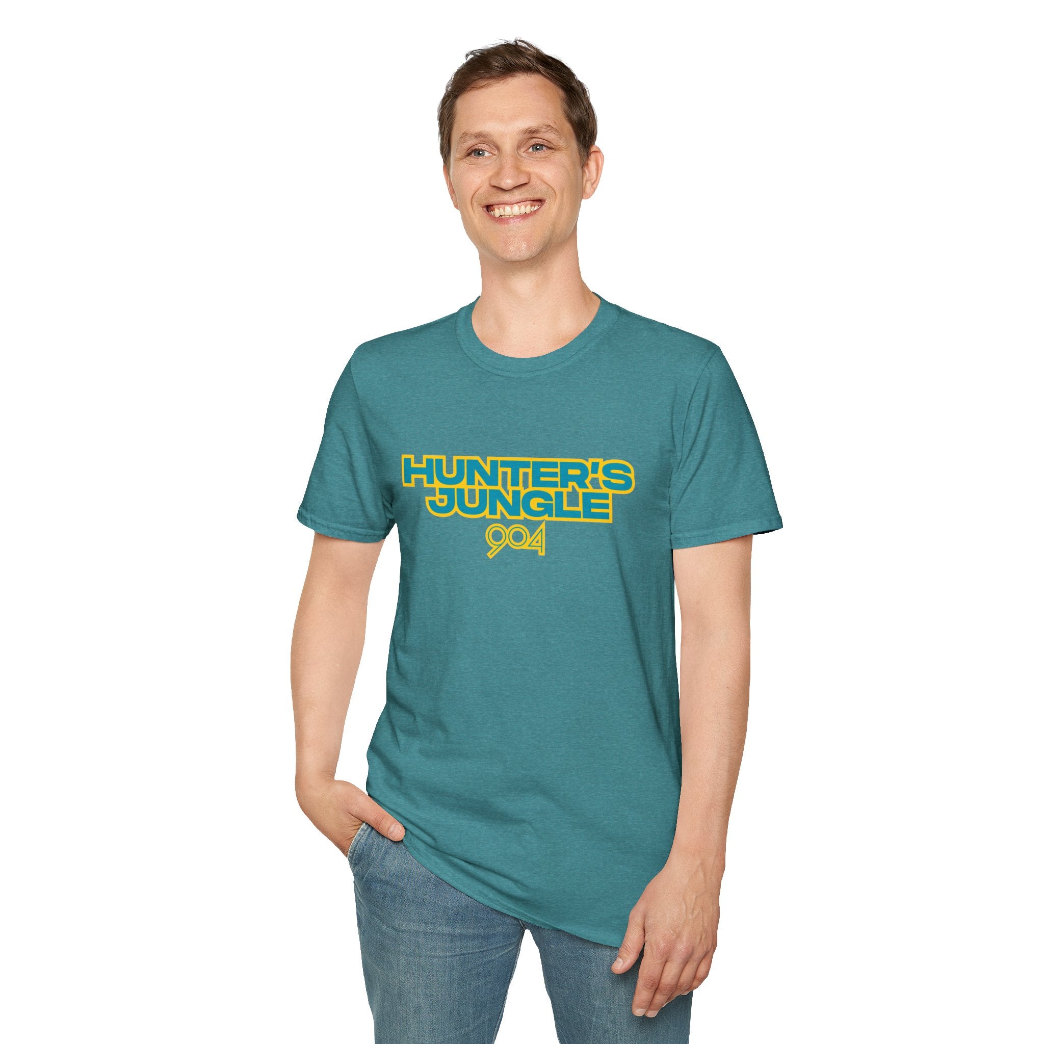 Hunter's Jungle Softstyle T-Shirt - Travis Hunter is a JAG Let's Go Duuuval