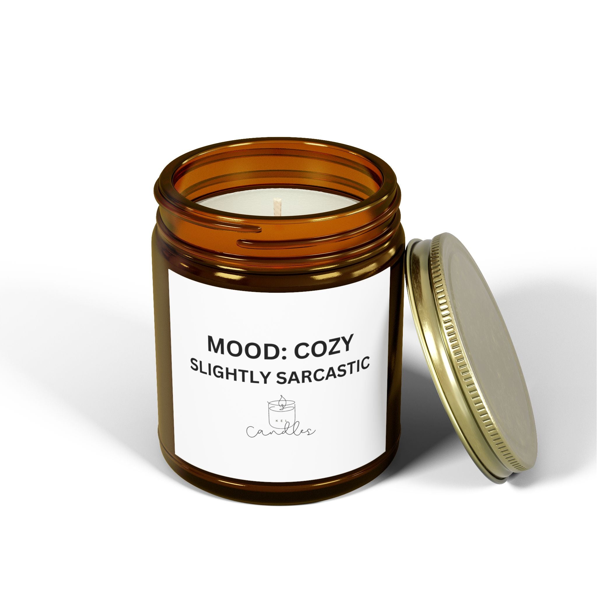 Cozy, Slightly Sarcastic Scented Candles (4oz, 9oz)