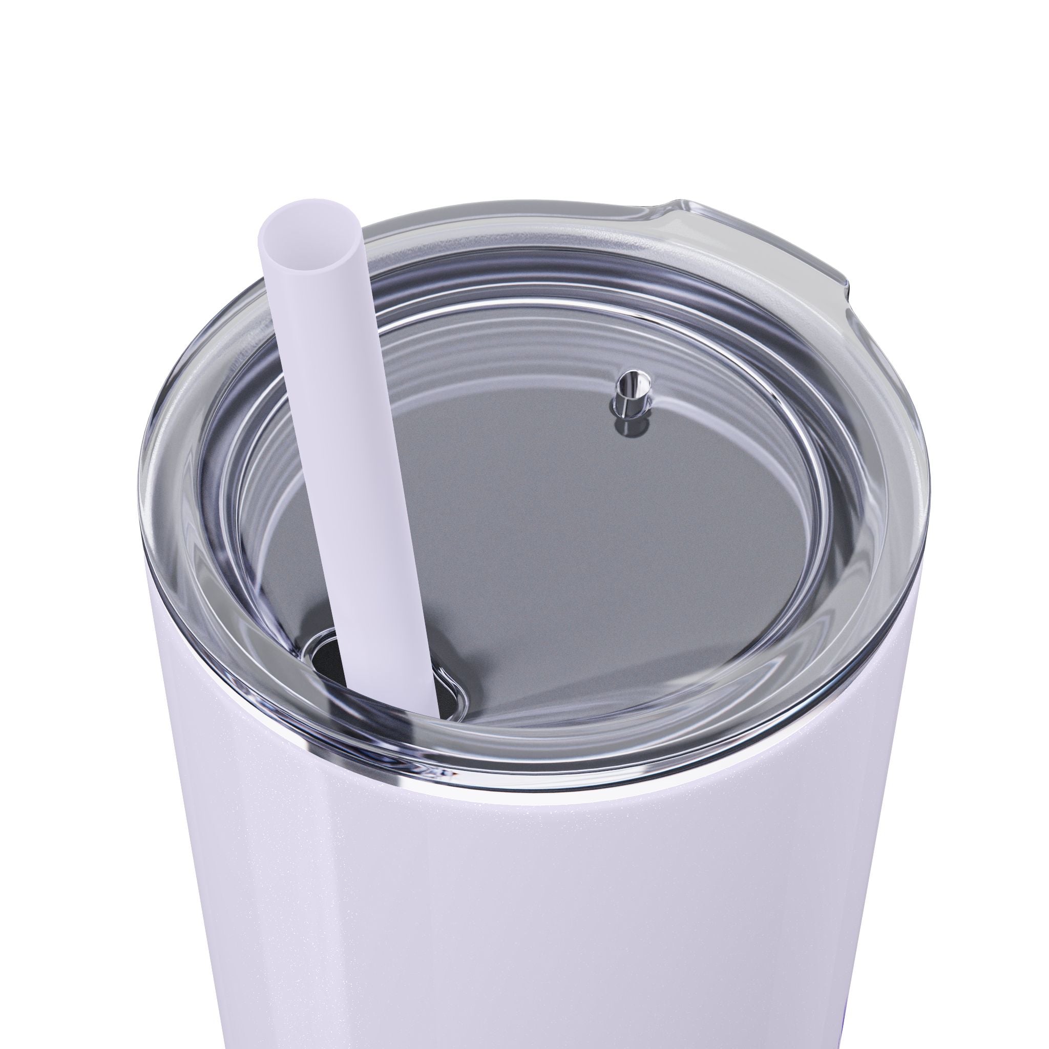 Custom Dance Skinny Tumbler with Straw, 20oz w/name