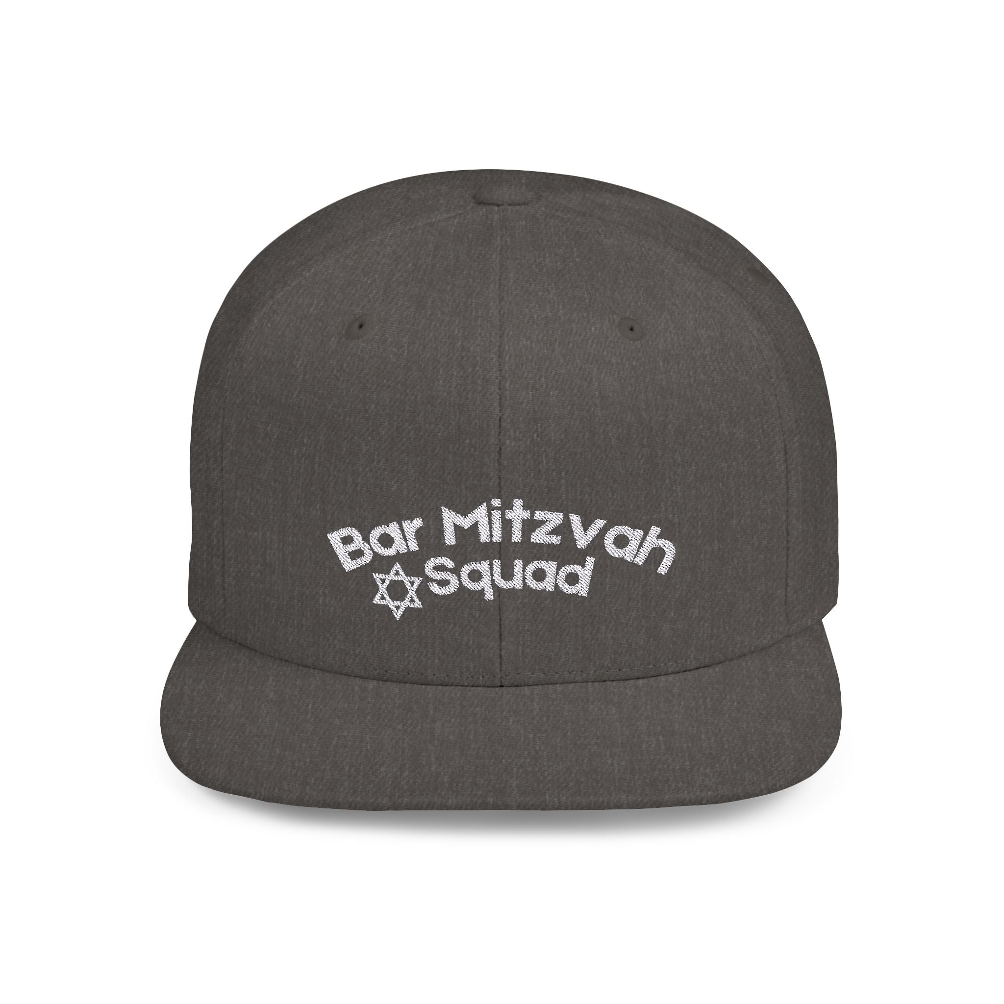 Bar Mitzvah Squad Flat Bill Snapback Bar Mitzvah Hat