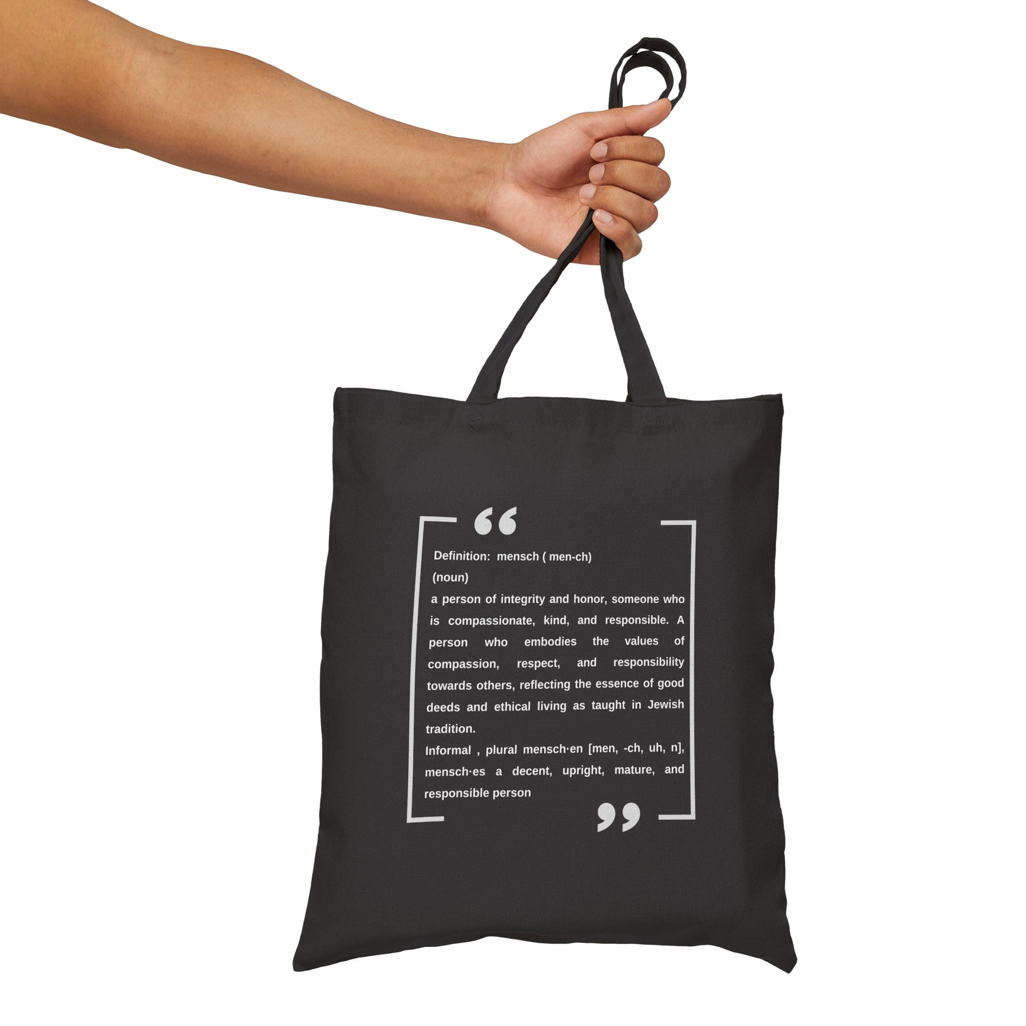 Mensch Canvas Tote Mensch Bag Reusable Mensch Tote