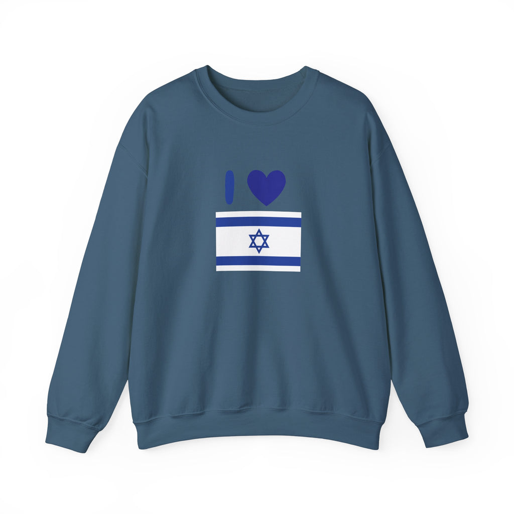I Love Israel Unisex Heavy Blend™ Crewneck Sweatshirt