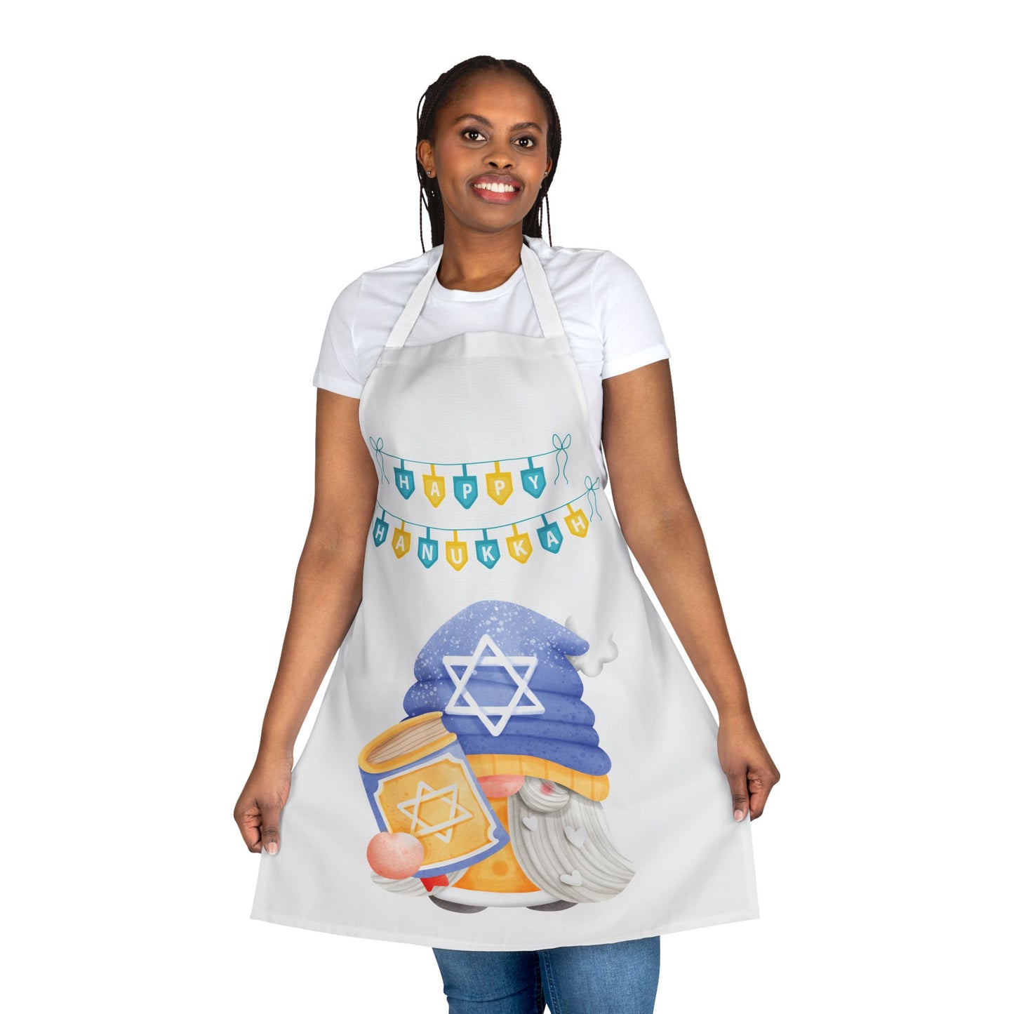 Hanukkah Gnome Apron Gnome Chanukah Print Apron