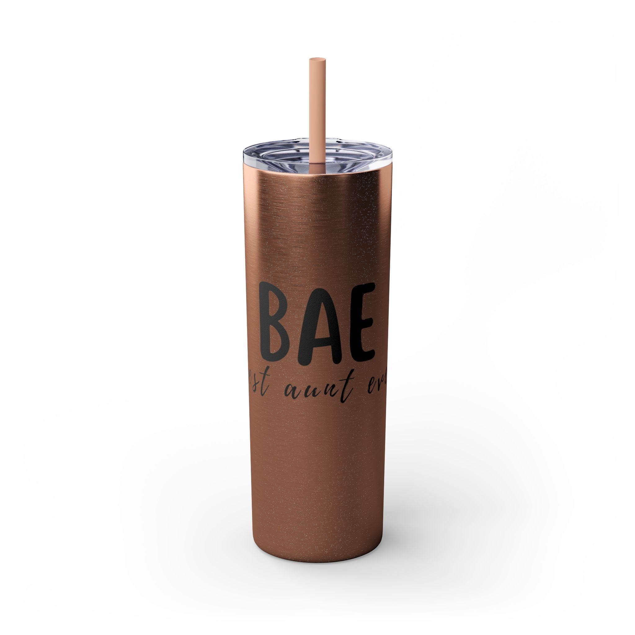 BAE Best Aunt Ever Skinny Tumbler with Straw, 20oz more colors