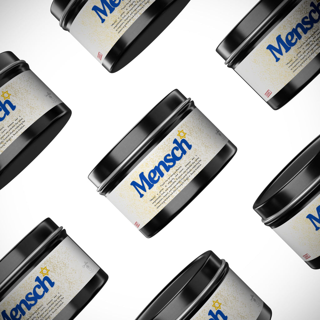 Thank You for being a Mensch Candle. Thank you Gift. Mensch Gift Jewish Thank you Gift