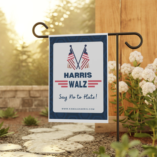 Harris Walz Garden & House Banner