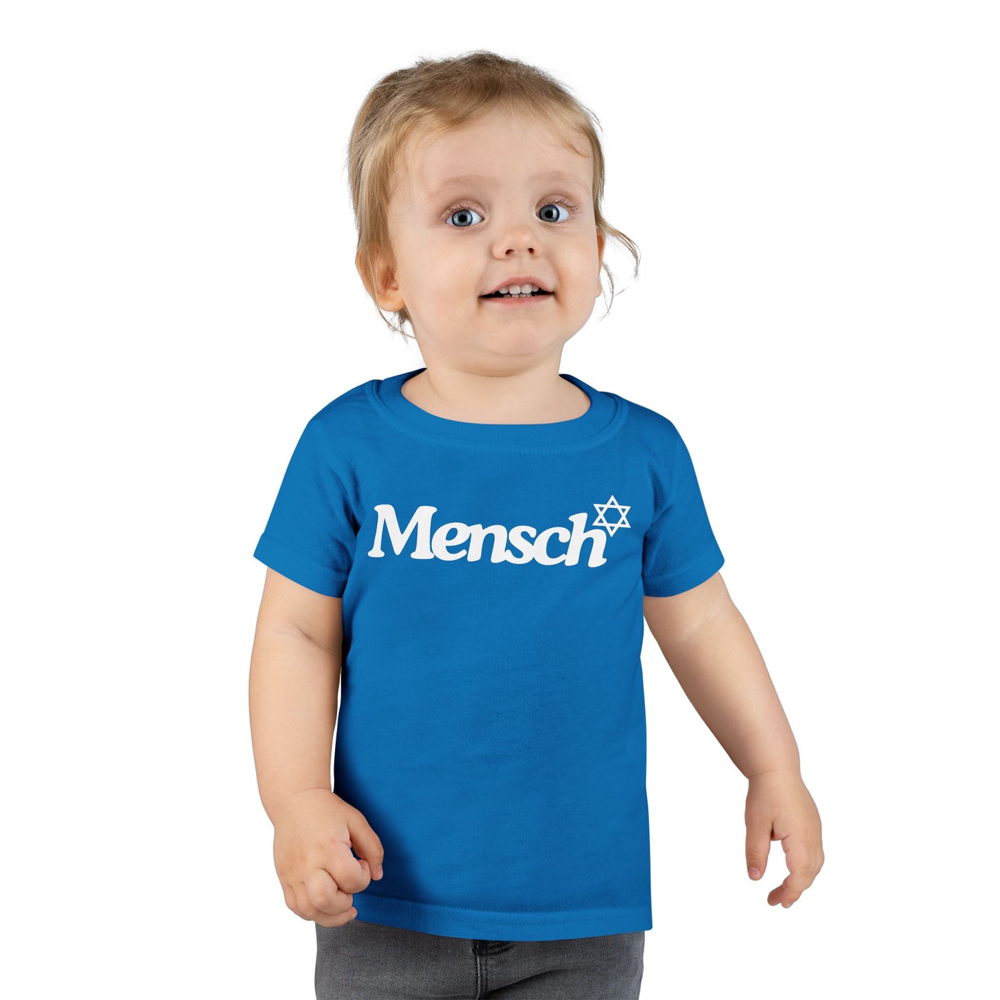 Toddler Mensch T-Shirt Jewish Kids Tee Yiddish Fun Playtime Shirt Jewish Toddler Gifts