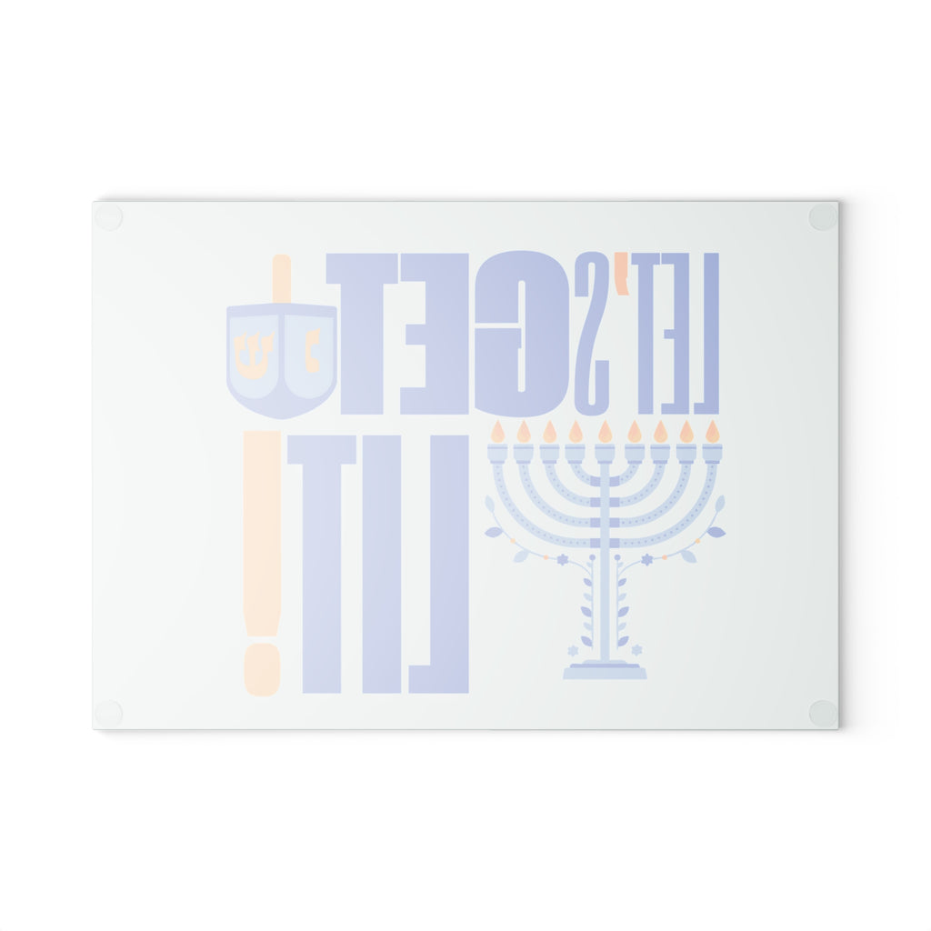 Menorah Wax Dripping Tray, Glass Board for Menorah Hanukiah Wax, Wax Tray for Chanukiah