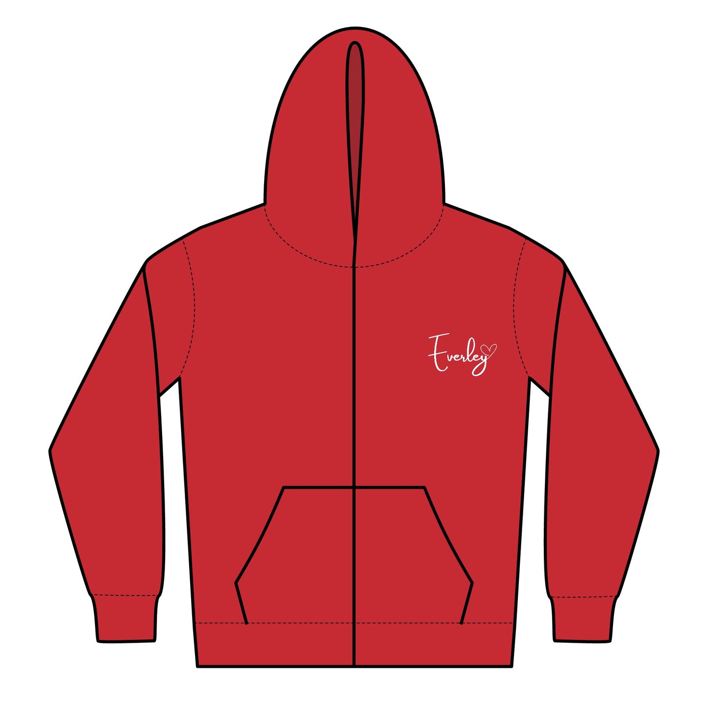 Custom Dance Hooded Zip Up Youth Heavy Blend Zipped Hoodie