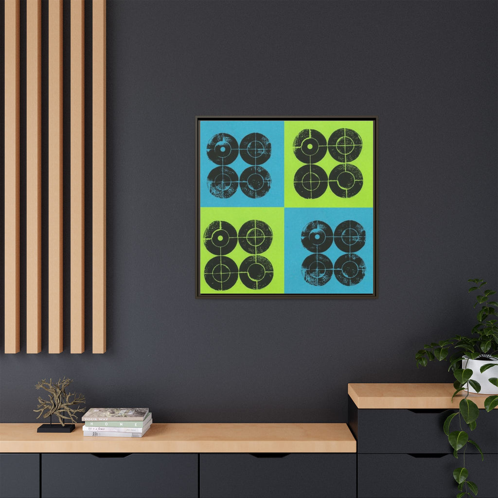 Printing With Legos Collagraph Matte Canvas, Framed