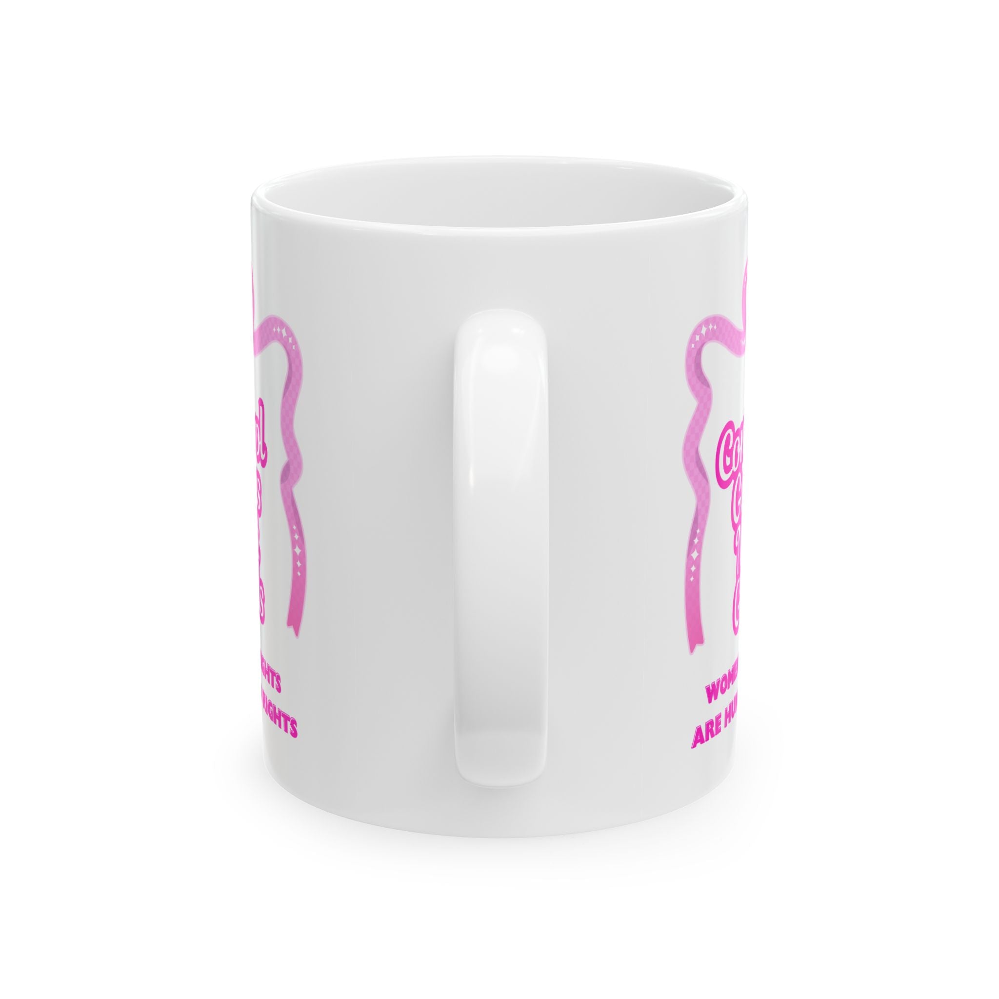 Feminist Ceramic Mug 11oz Women's Rights Are Human Rights & Gun Control Not Girl Control