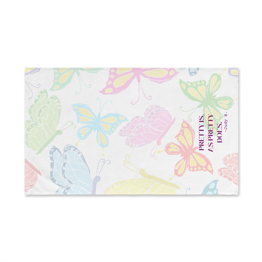 Butterfly Hand Towel Super Absorbent Kitchen or Bath Towel 25x16 Quote Decorative Guest Towel