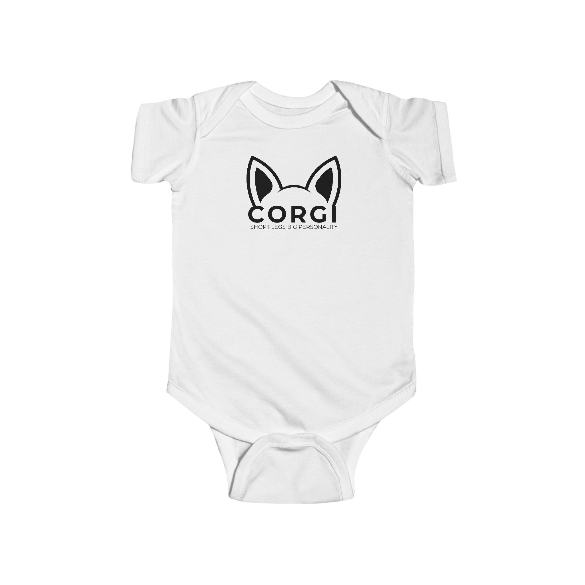 Corgi Baby Short Legs Big Personality Infant Fine Jersey Bodysuit