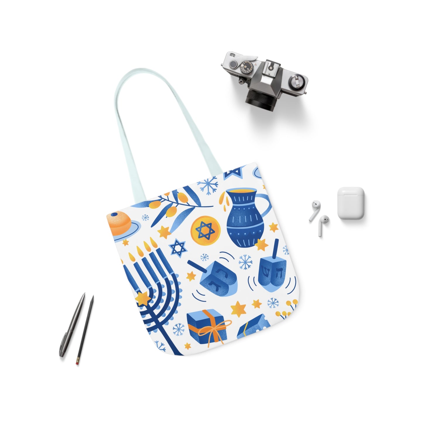 Hanukkah Canvas Tote Bag