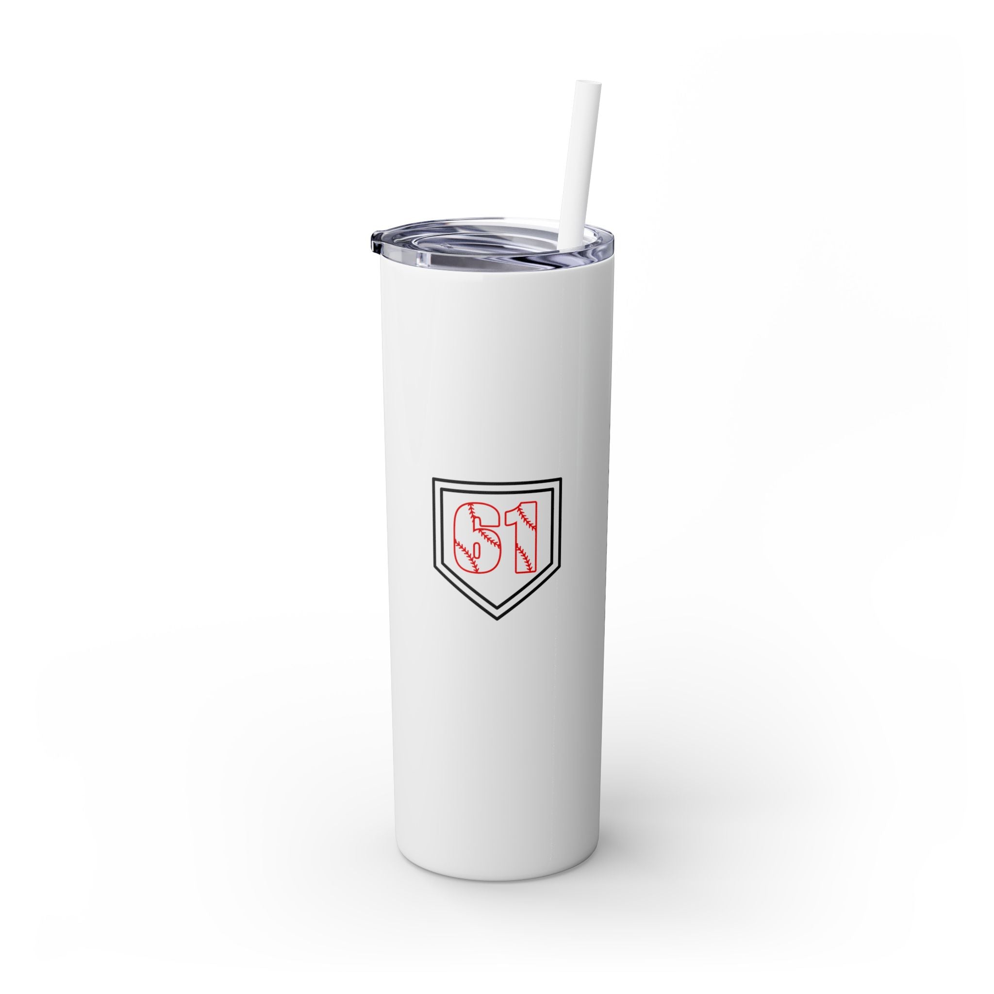 Custom CJs Mom Skinny Tumbler with Straw, 20oz