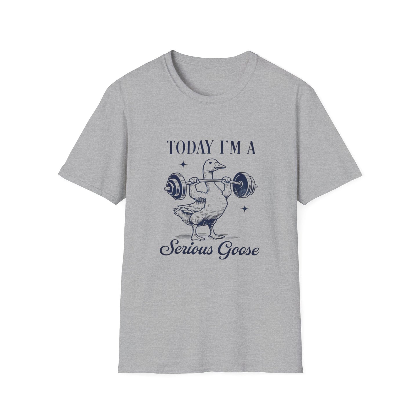 Serious Goose Tee Serious Goose Soft Vintage Style Tee, Funny Goose T-shirt