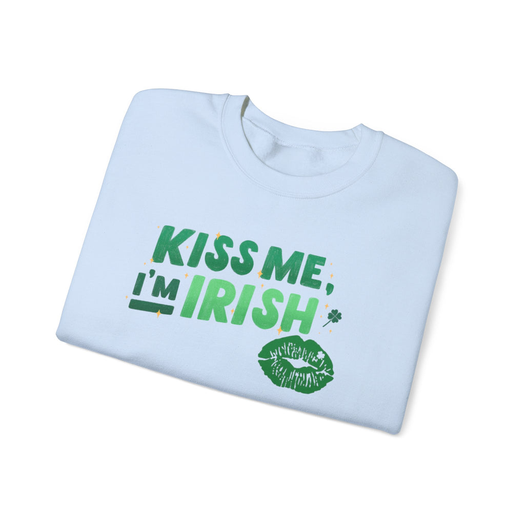 Kiss Me, I'm Irish Sweatshirt - Unisex St. Patrick's Day Crewneck