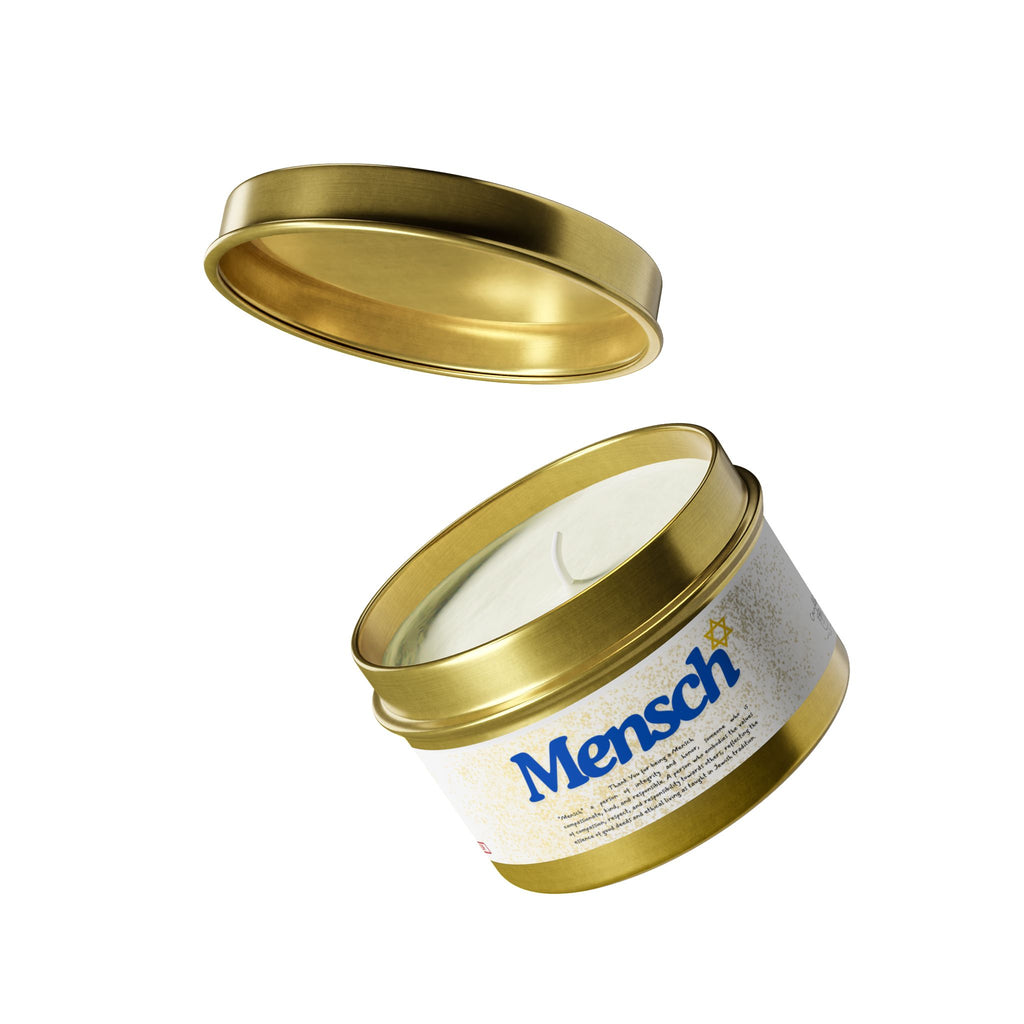 Thank You for being a Mensch Candle. Thank you Gift. Mensch Gift Jewish Thank you Gift