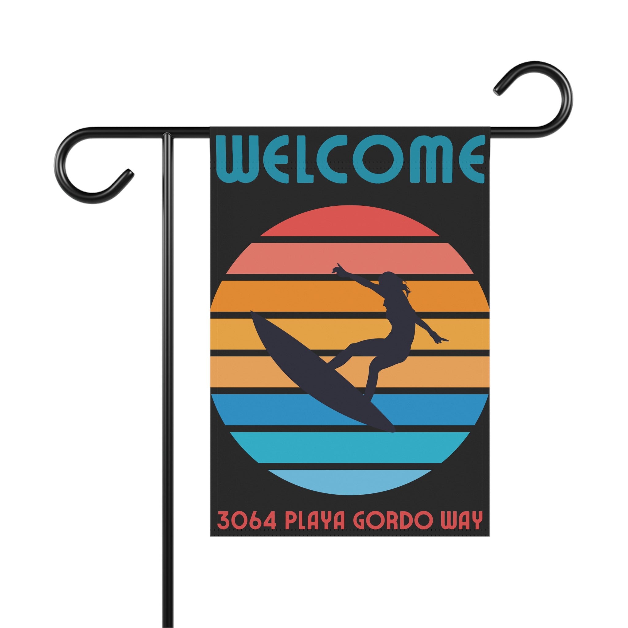 Welcome to the Beach House Personalized Home Garden Banner 12"x18"