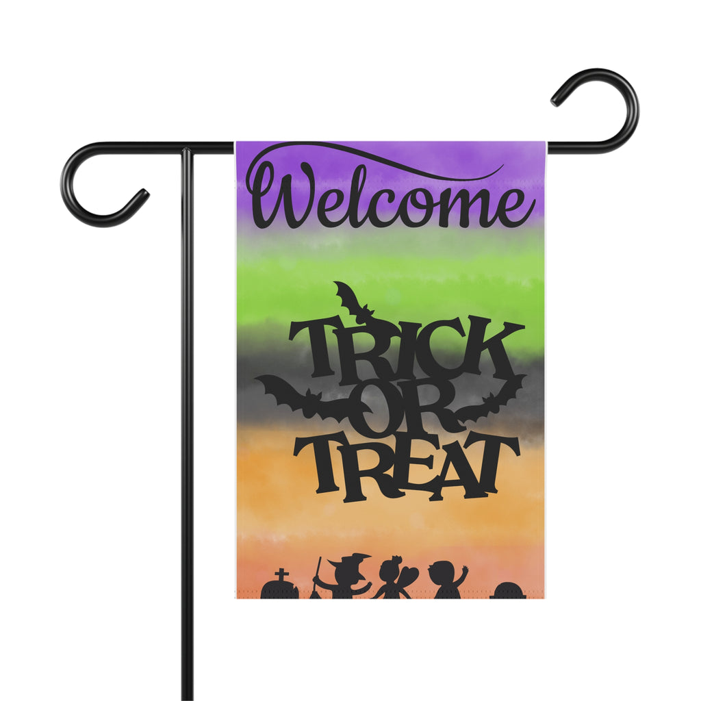 Halloween Garden Flag Halloween Flag Trick o Treat Flag for Trick or Treaters Welcome Flag for Halloween