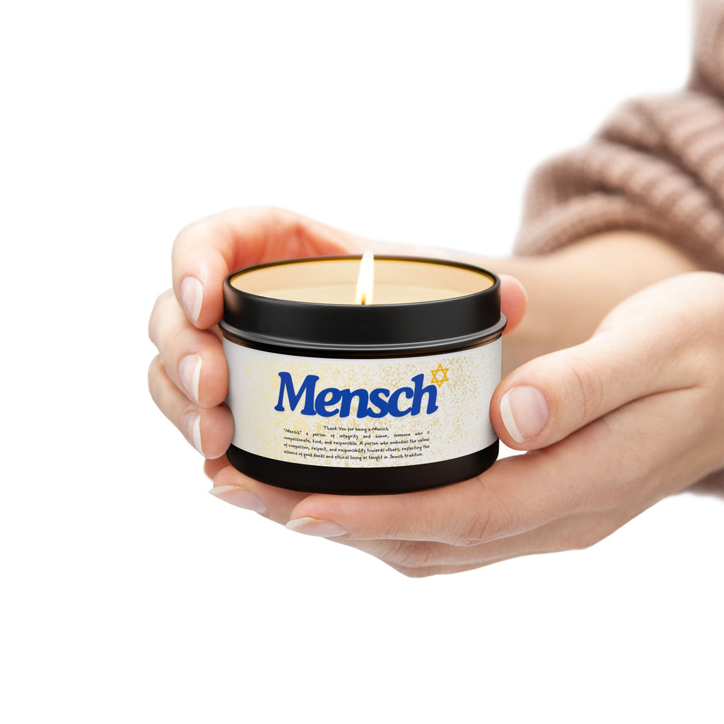 Thank You for being a Mensch Candle. Thank you Gift. Mensch Gift Jewish Thank you Gift