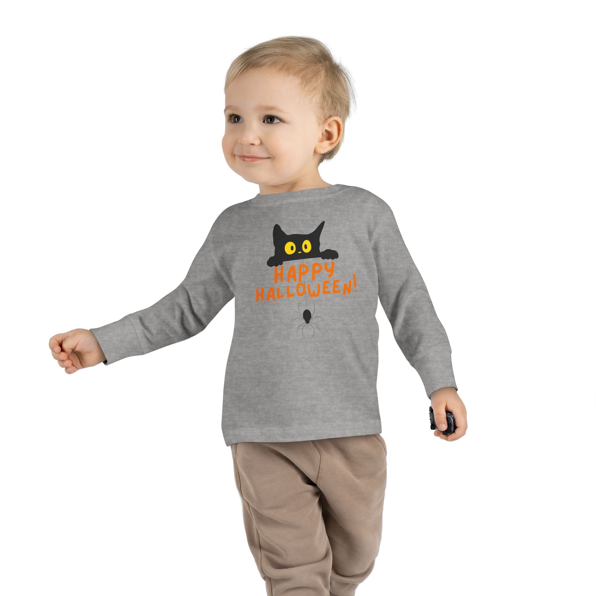 Halloween Tee for Halloween Cat and Spider T Shirt for Halloween T-Shirt Toddler Halloween Shirt