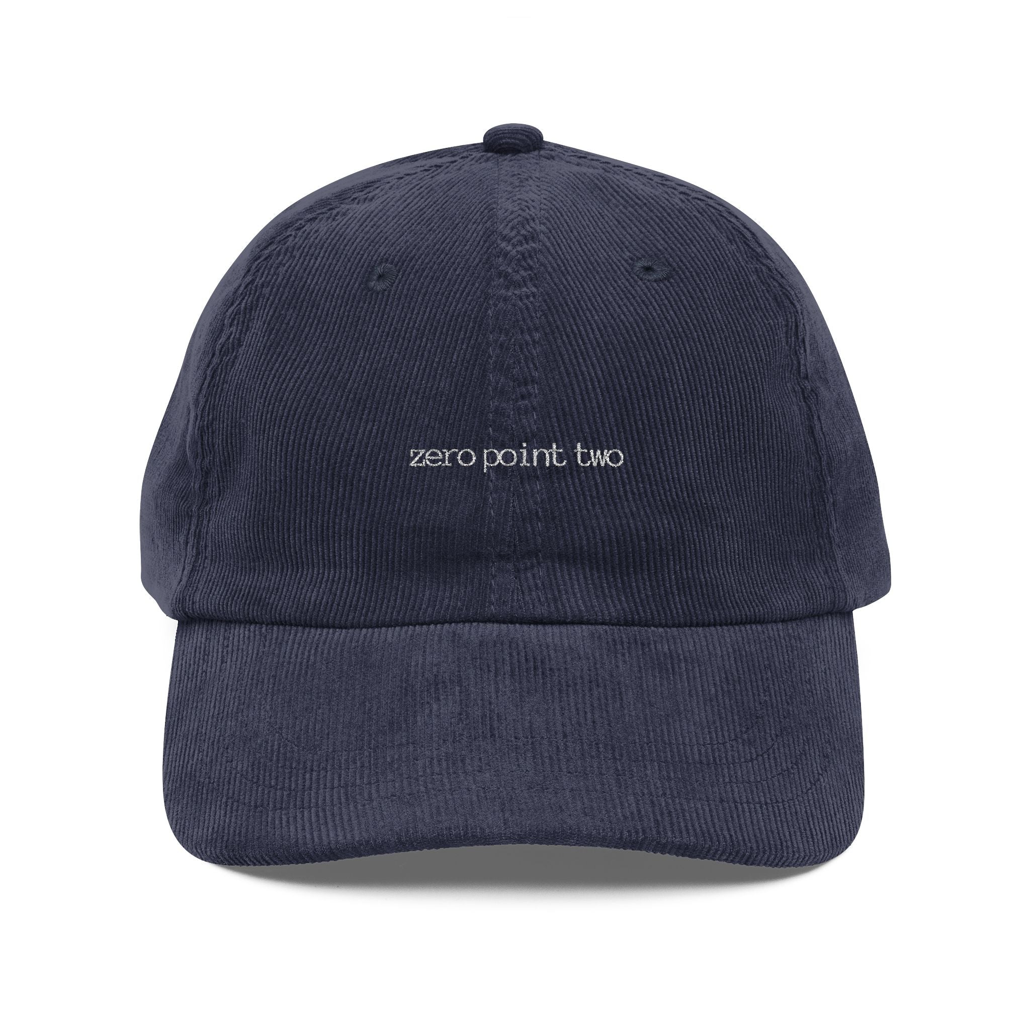 Zero Point Two Vintage Corduroy Cap Jewish Identity Hat 0.2