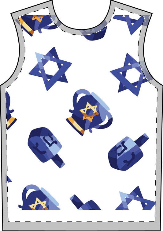 Zeyde's Navy Hanukkah Pajama Print Set for Adults | Hanukkah Pajamas for Adults | Chanukah Lounge Wear