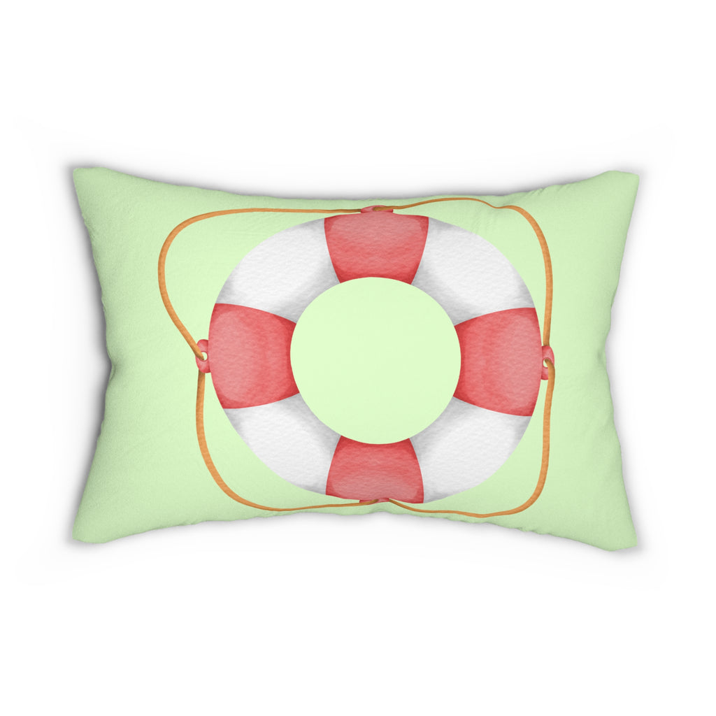 Coastal Vibes Throw Pillow - Nautical Fishing Decor, Beach House Pillow, Summer Home Accent, Gifts for Fishermen, Patio Pillows